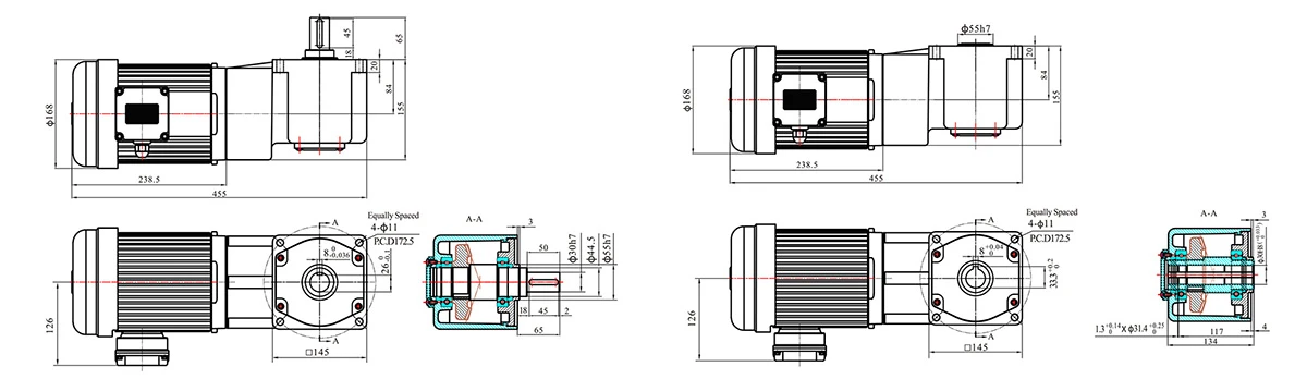 750W right angle gear motor 750W right angle gear motor